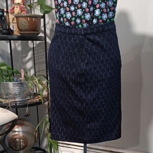 Banana Republic Dark Blue Pencil Skirt